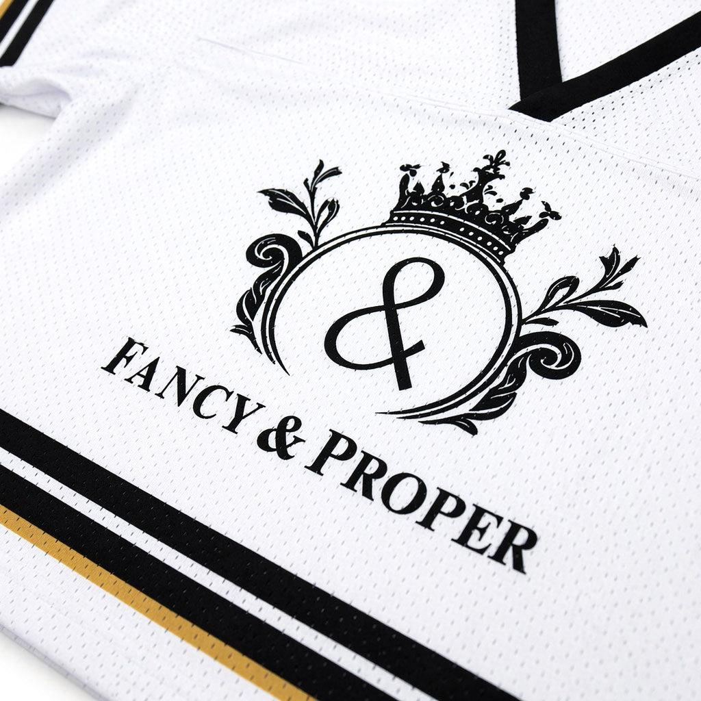 Mesh Monarch Crop Jersey in Ivory