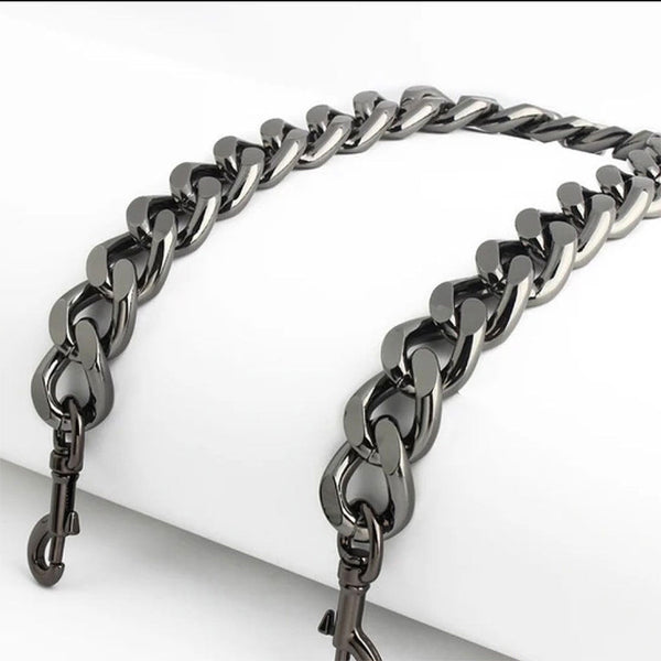 Pit Pass Chain for Purse in Gun Metal
