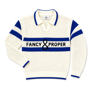 Proper Pointelle Pullover Polo