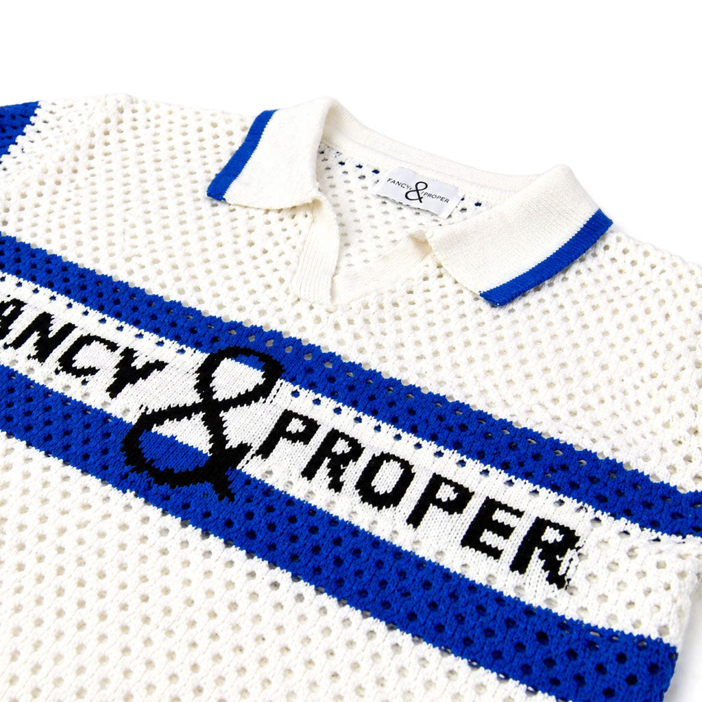 Proper Pointelle Pullover Polo
