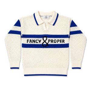 Proper Pointelle Pullover Polo