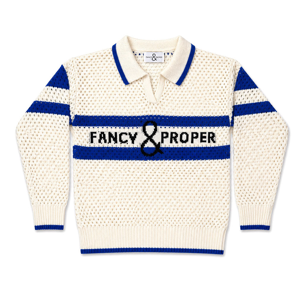 Proper Pointelle Pullover Polo