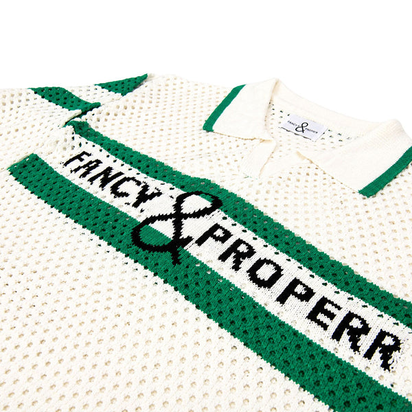 Proper Pointelle Pullover Polo