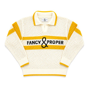 Proper Pointelle Pullover Polo