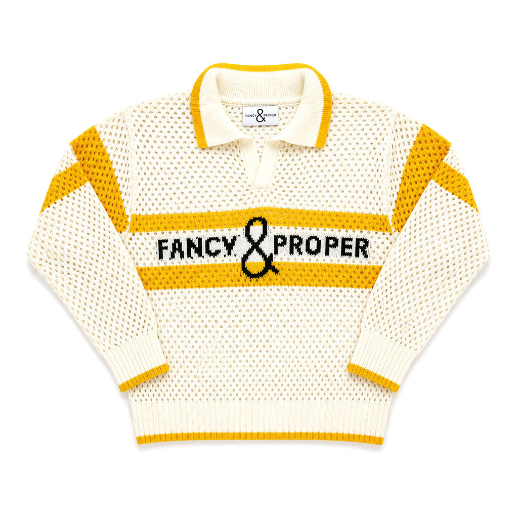 Proper Pointelle Pullover Polo