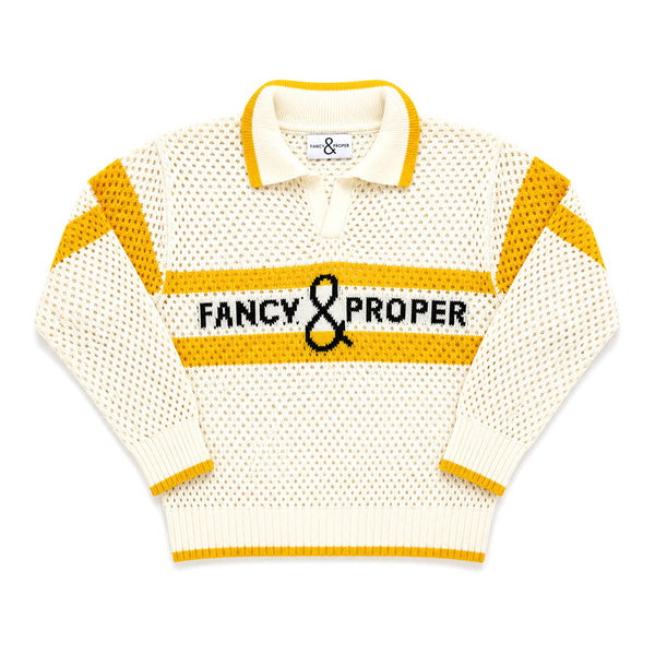 Proper Pointelle Pullover Polo