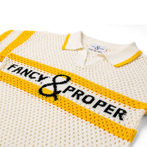 Proper Pointelle Pullover Polo