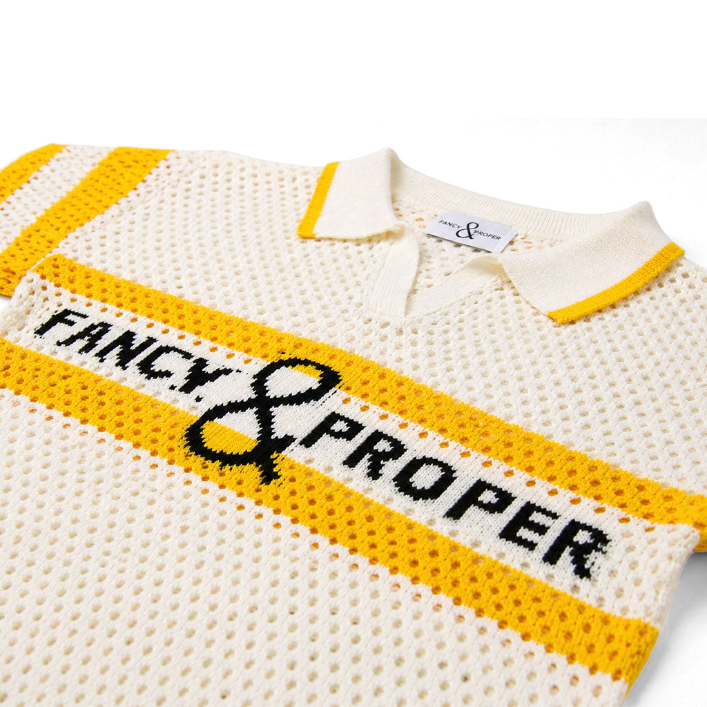 Proper Pointelle Pullover Polo
