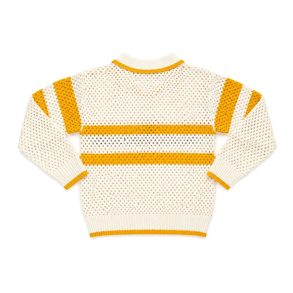 Proper Pointelle Pullover Polo