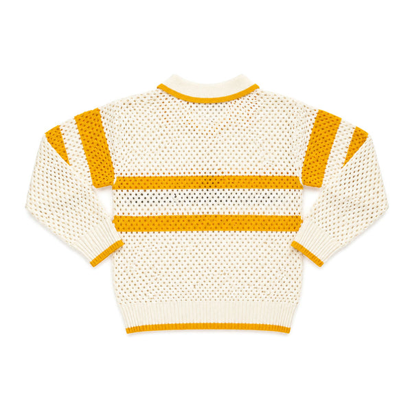 Proper Pointelle Pullover Polo