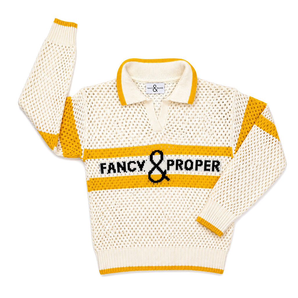 Proper Pointelle Pullover Polo