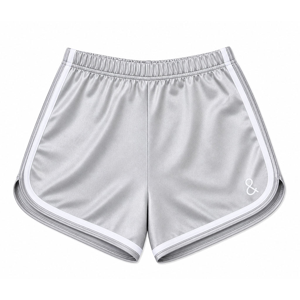 Satin Society Shorts Silver