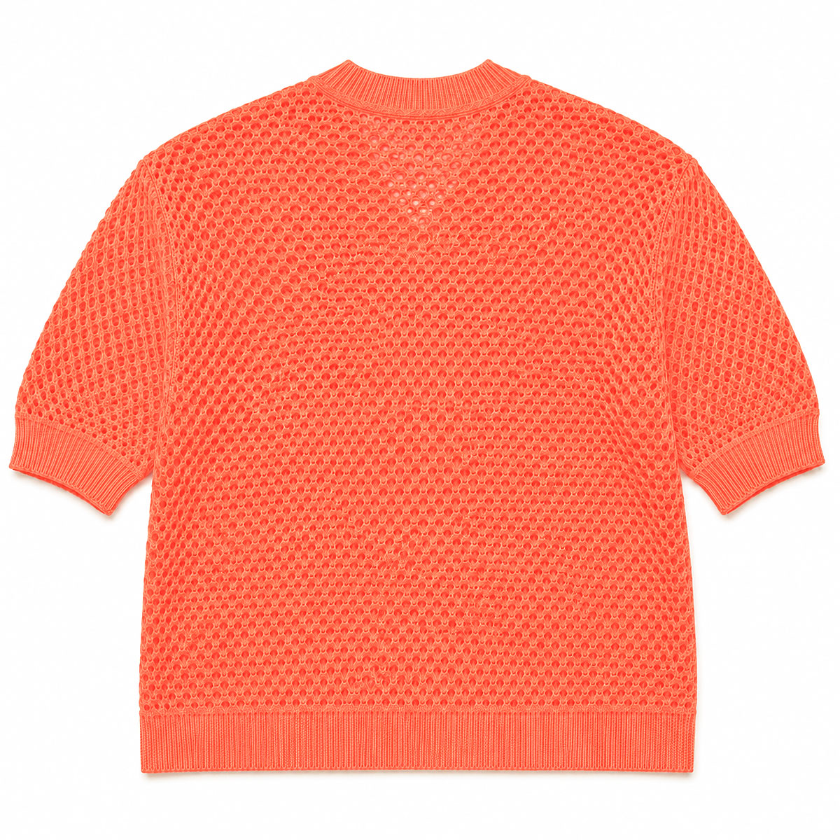Sheer Edge Knit Pullover in Neons