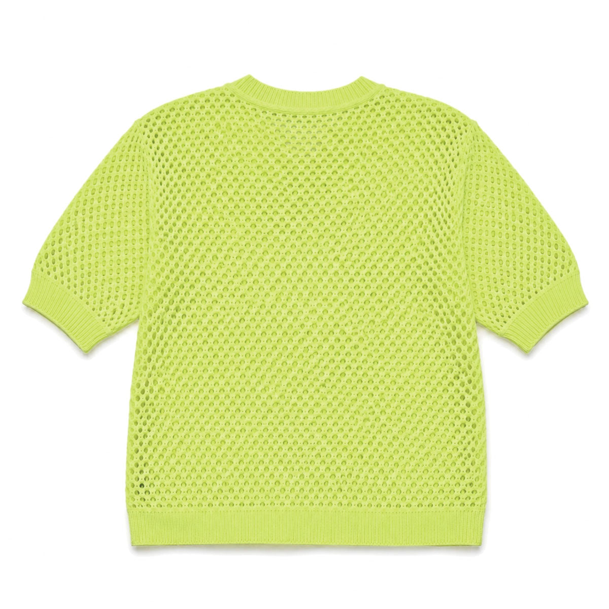 Sheer Edge Knit Pullover in Neons