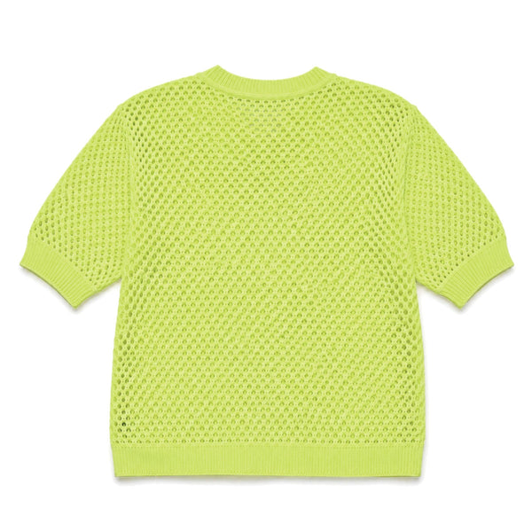 Sheer Edge Knit Pullover in Neons