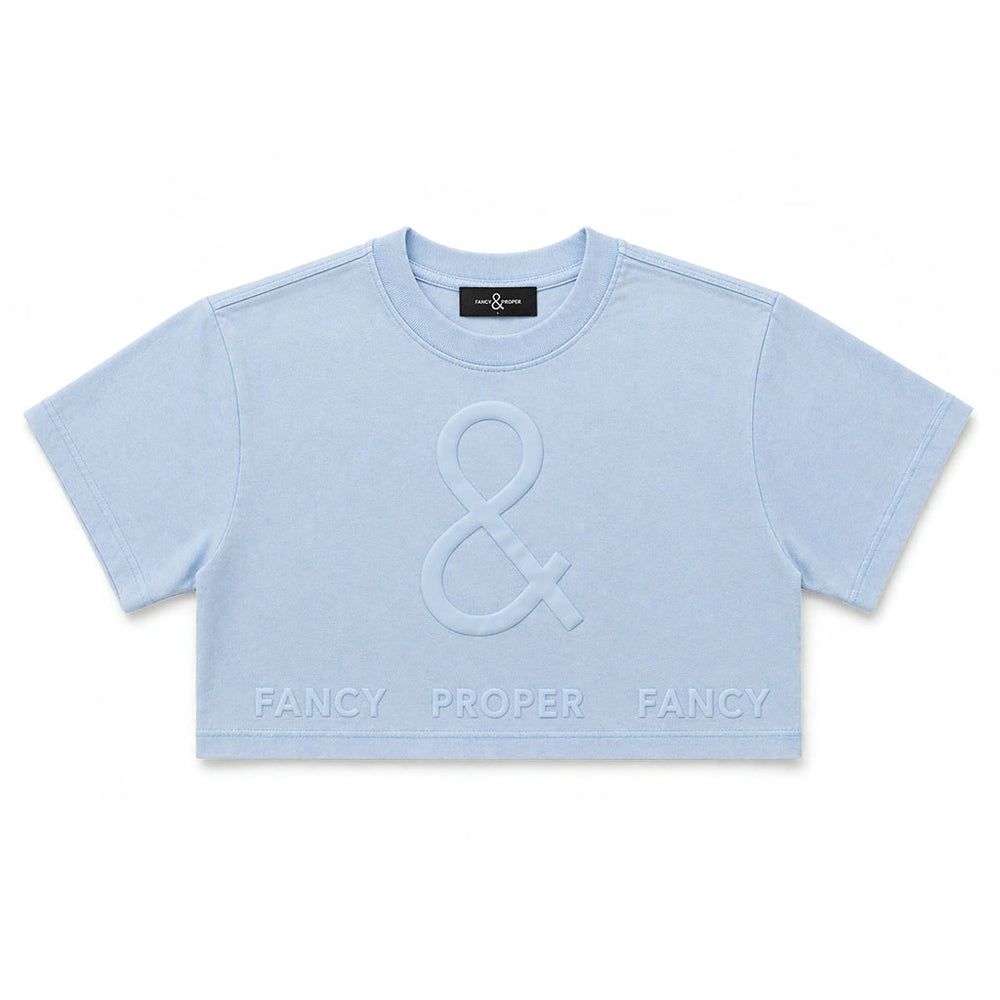 The Bottom Line Crop in Blue