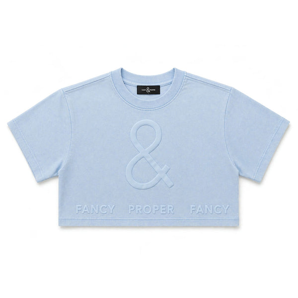 The Bottom Line Crop in Blue