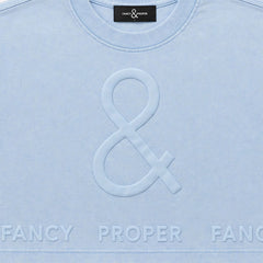 The Bottom Line Crop in Blue