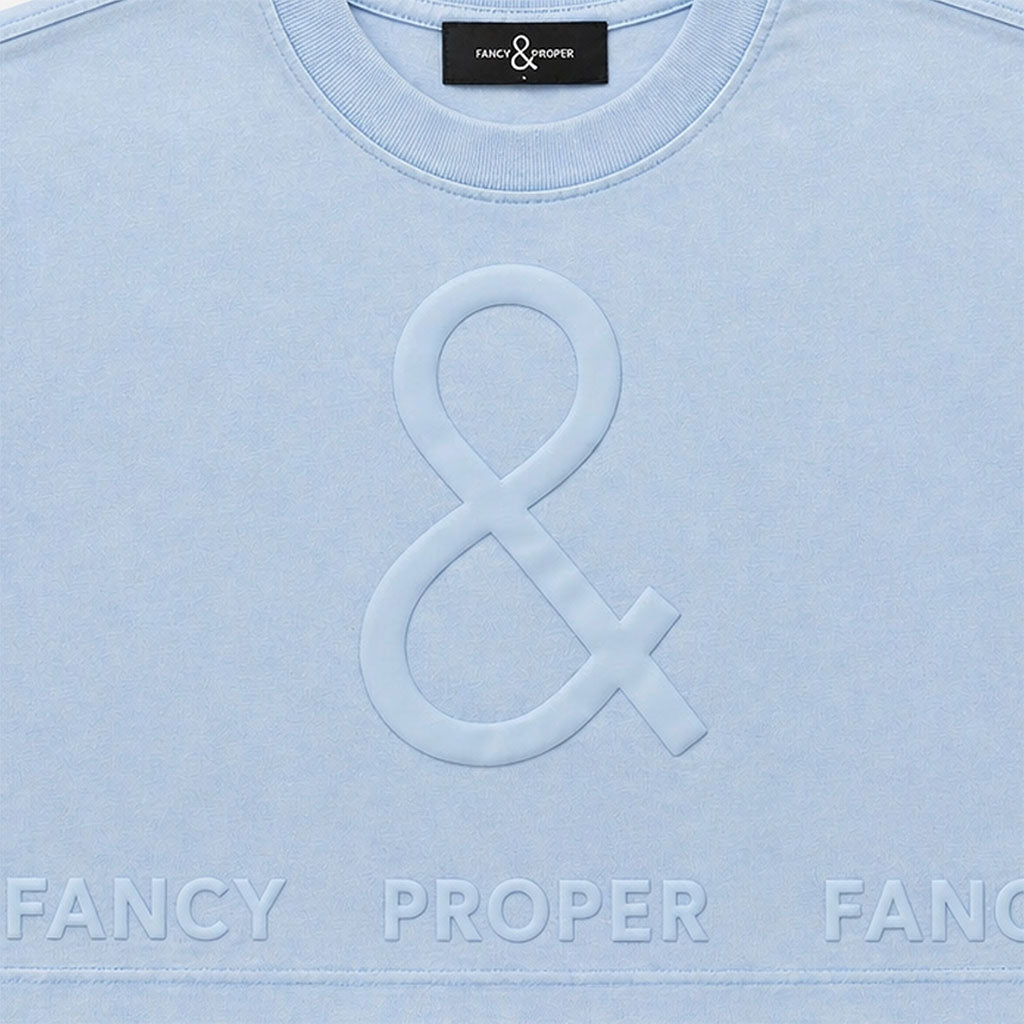 The Bottom Line Crop in Blue