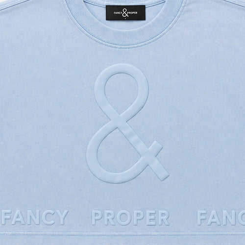 The Bottom Line Crop in Blue