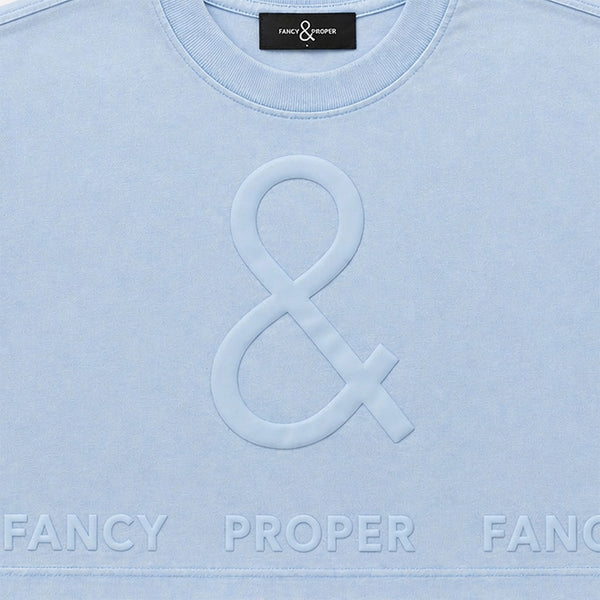 The Bottom Line Crop in Blue