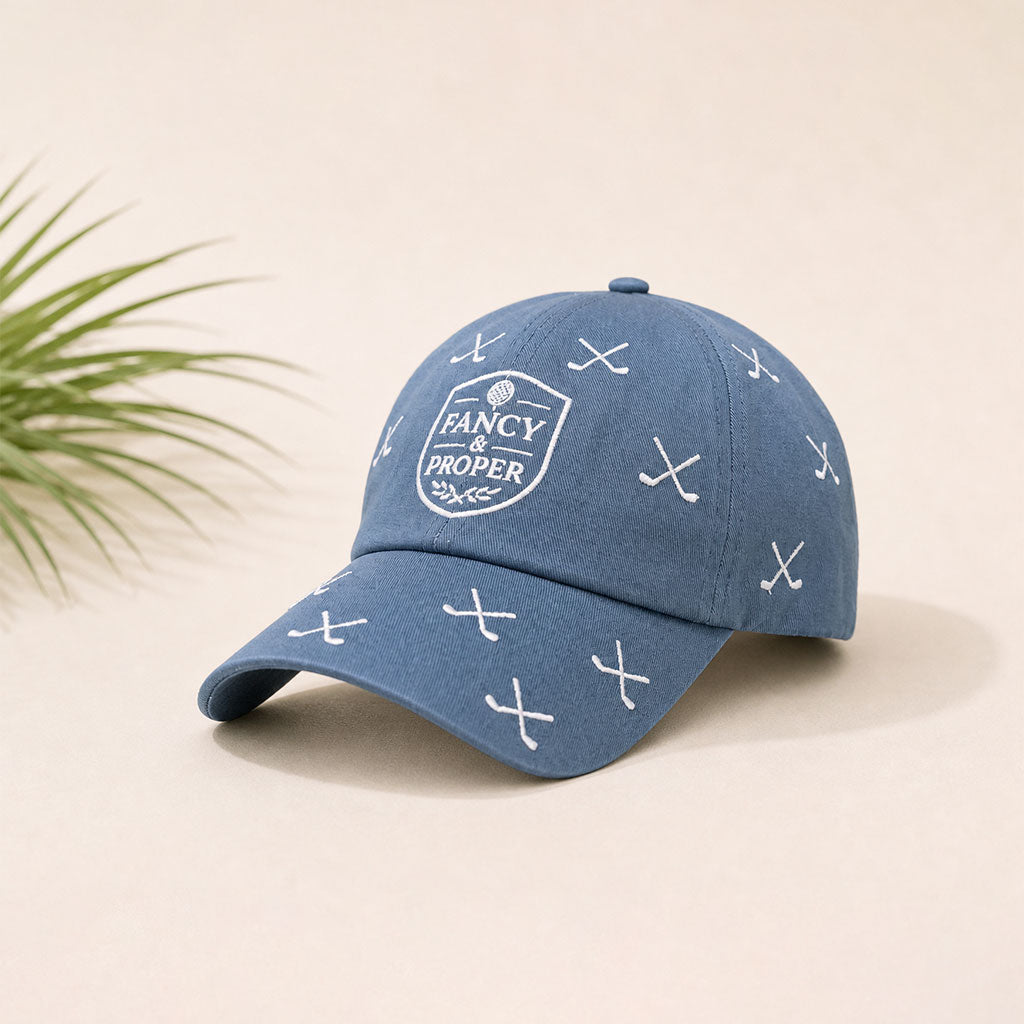 The Crest Club Cap in Slate Blue