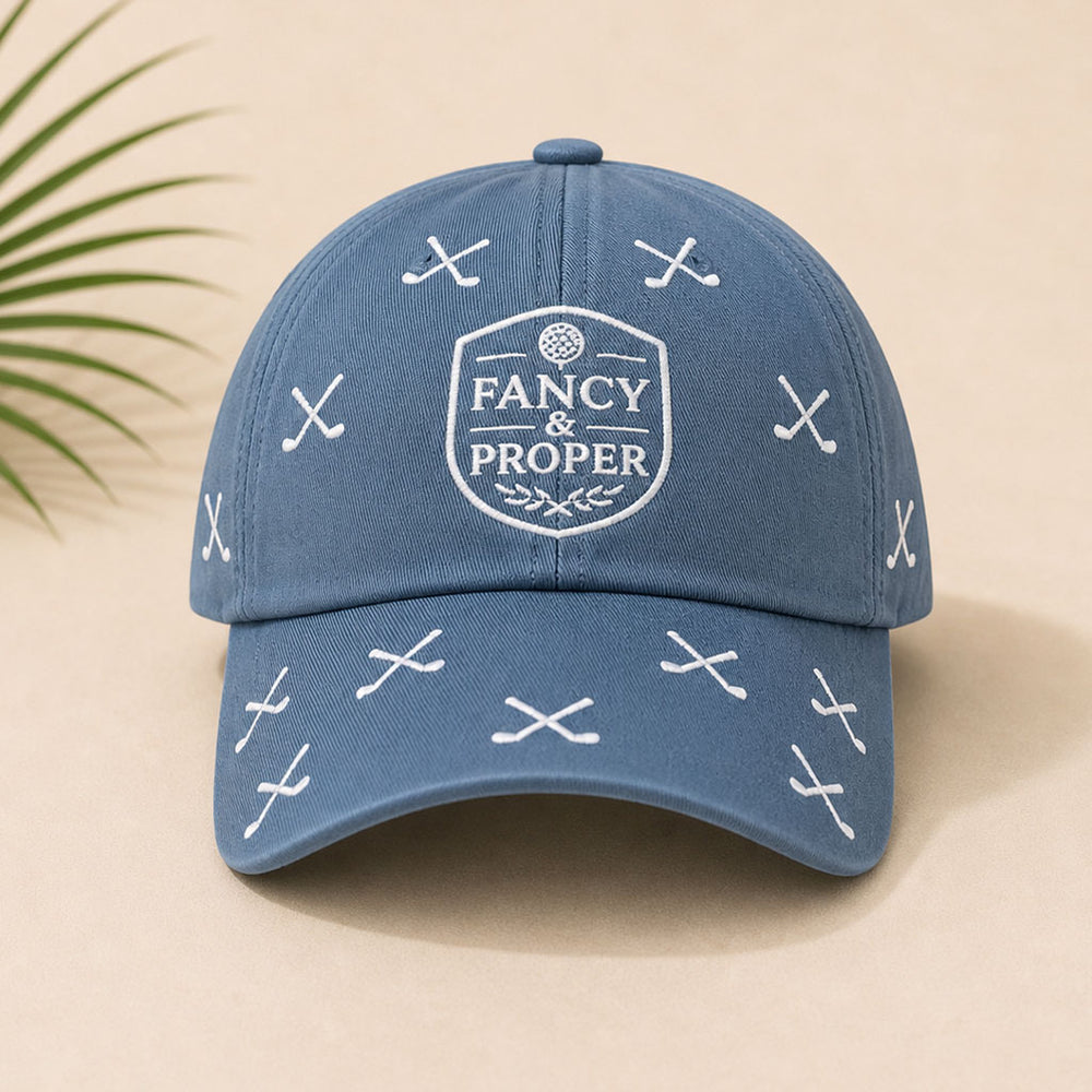 The Crest Club Cap in Slate Blue