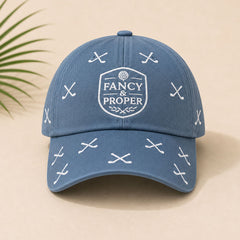 The Crest Club Cap in Slate Blue