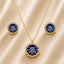The Proper Pair Golf Necklace and Earring Set in Gold/Midnight