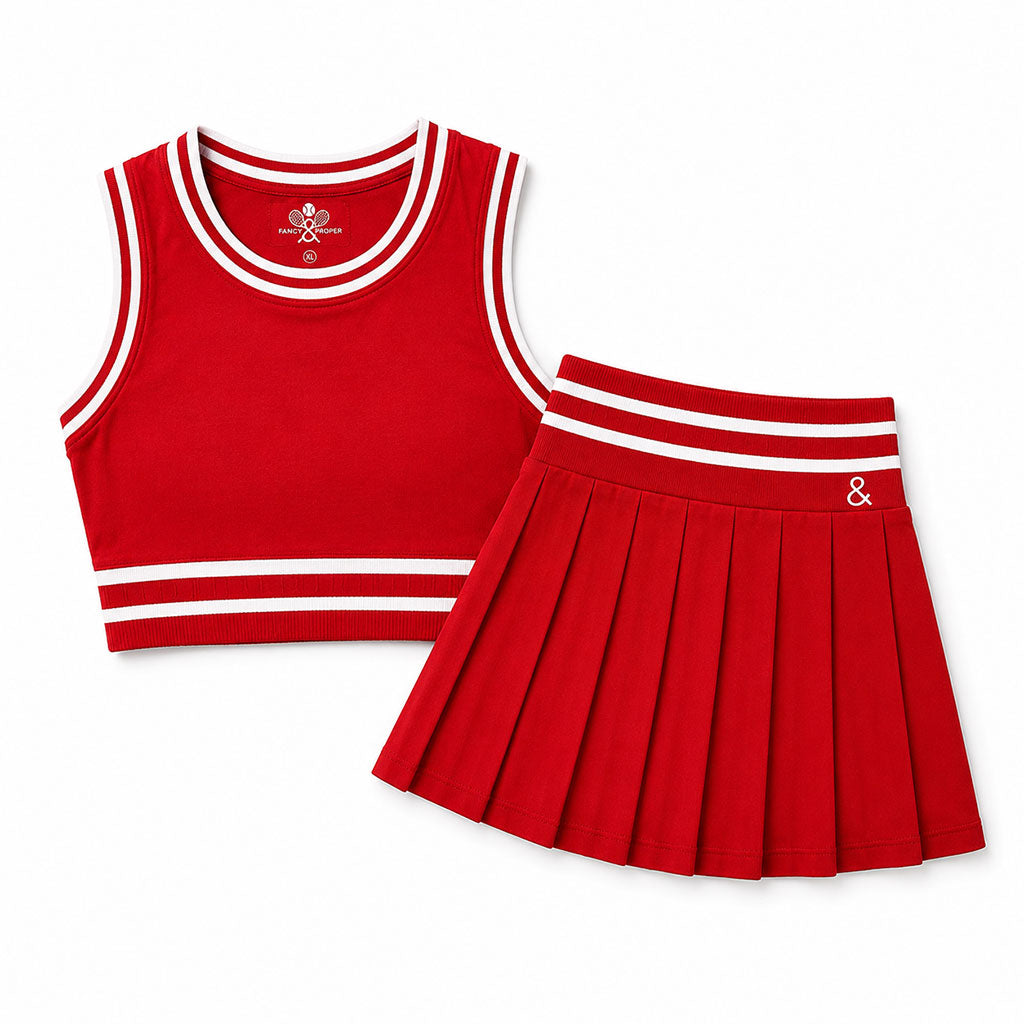 The Sutton Set in Ember Red