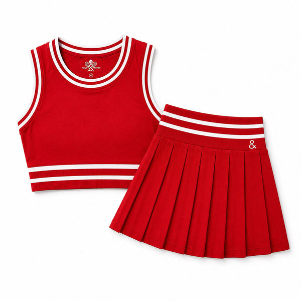 The Sutton Set in Ember Red