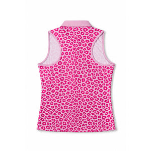 The Untamed Collar Tank in Feral Pink Print