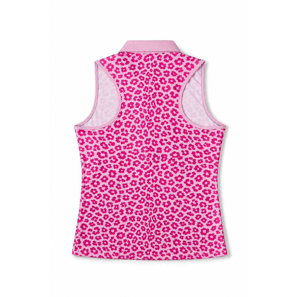 The Untamed Collar Tank in Feral Pink Print