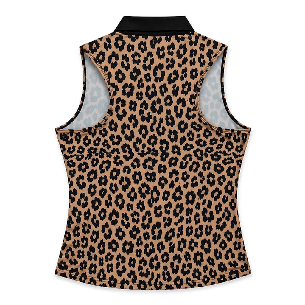 The Untamed Collar Tank in Leopard Print