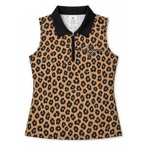 The Untamed Collar Tank in Leopard Print