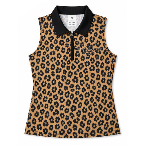 The Untamed Collar Tank in Leopard Print