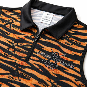 The Untamed Collar Tank in Tiger Print