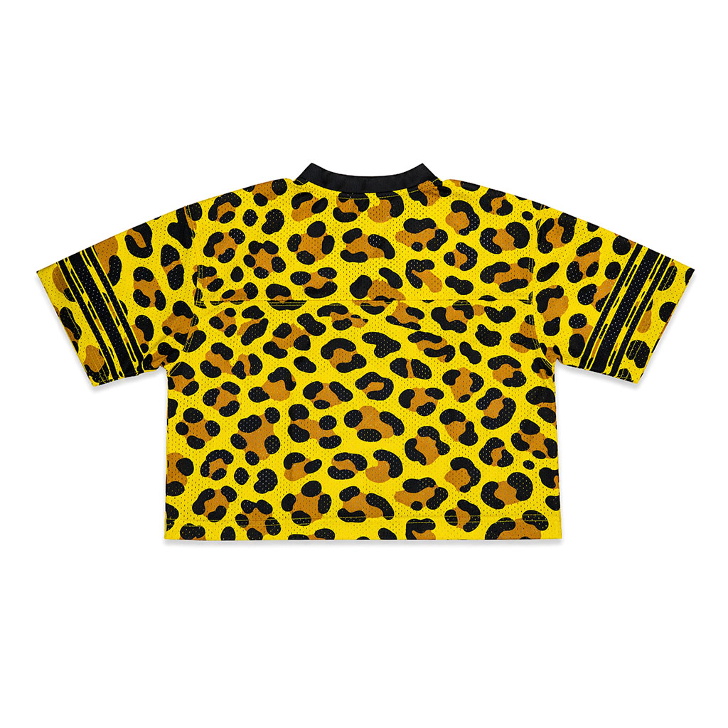 Untamed Crop Jersey in Leopard Print