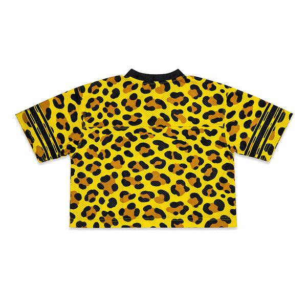 Untamed Crop Jersey in Leopard Print