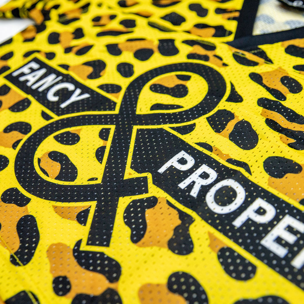 Untamed Crop Jersey in Leopard Print