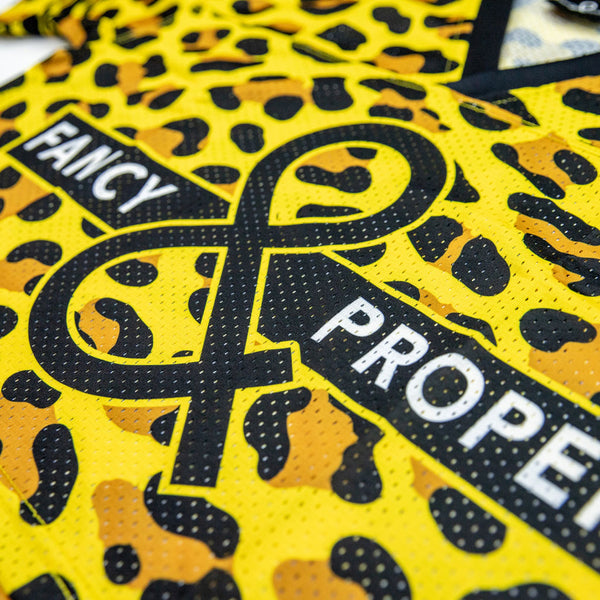 Untamed Crop Jersey in Leopard Print