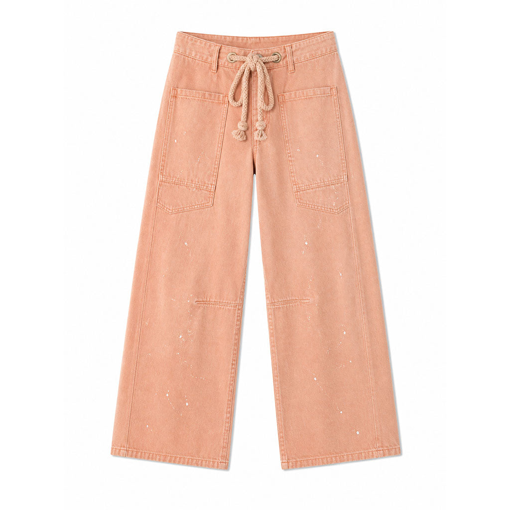 Works on Pants in Sunset Coral