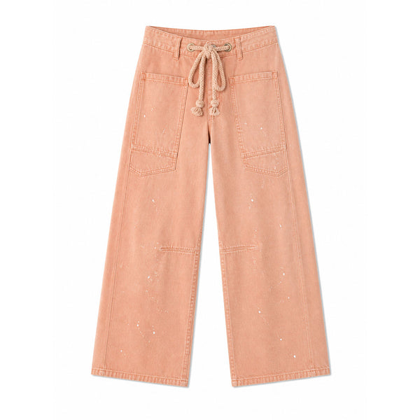 Works on Pants in Sunset Coral